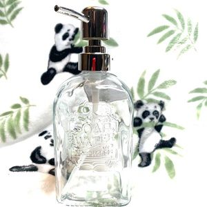 Savin De Luxe Luxury Glass Soap Dispenser